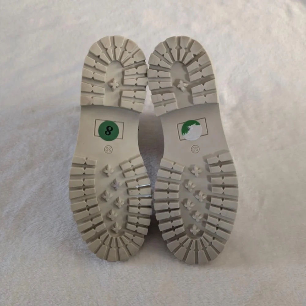 Alberto Torresi Malissa Boots Zipper Quilted Leather Stitch Boots - 8 - Picture 6 of 11